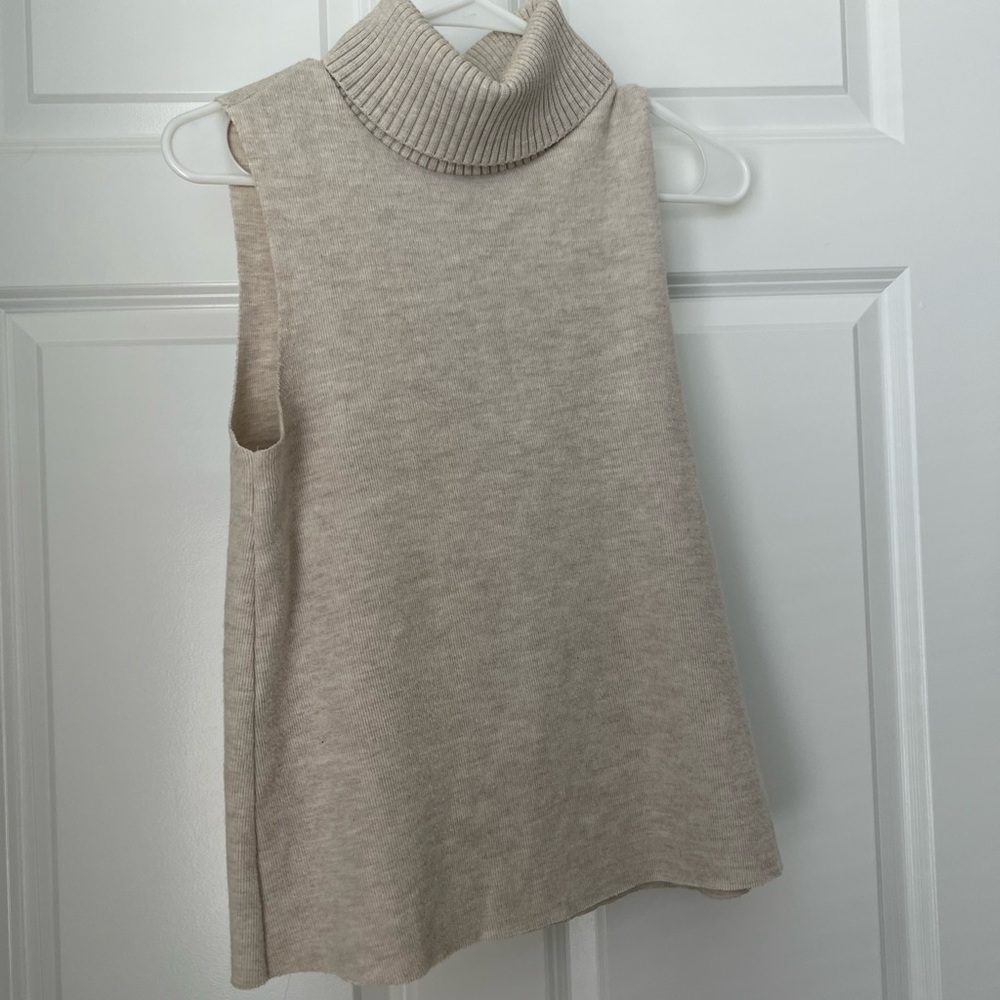 Zara greige turtle neck top